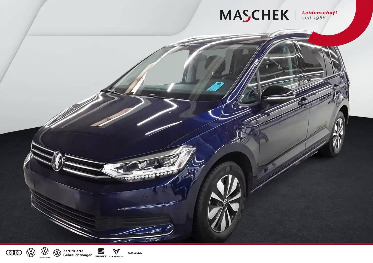 Volkswagen Touran Goal 2.0 l TDI 7-Sitze AHK Navi Sitzh. GRA AHK ACC Blau - 1