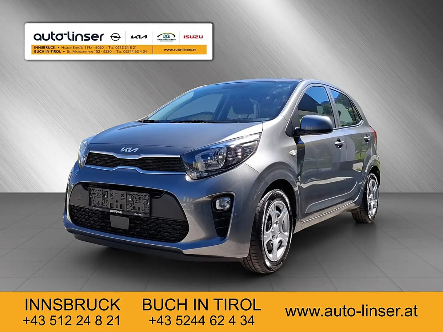 Kia Picanto 1,0 DPI ISG Titan Grau - 1