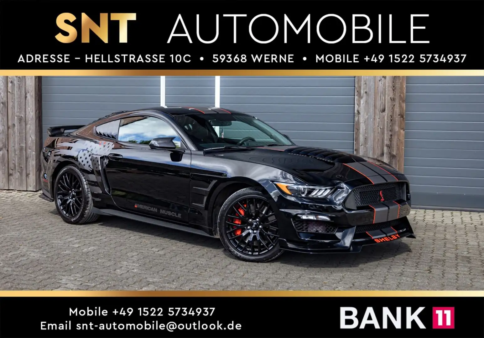 Ford Mustang 5.0 V8 GT SHELBY SCHALTER (28) Noir - 1