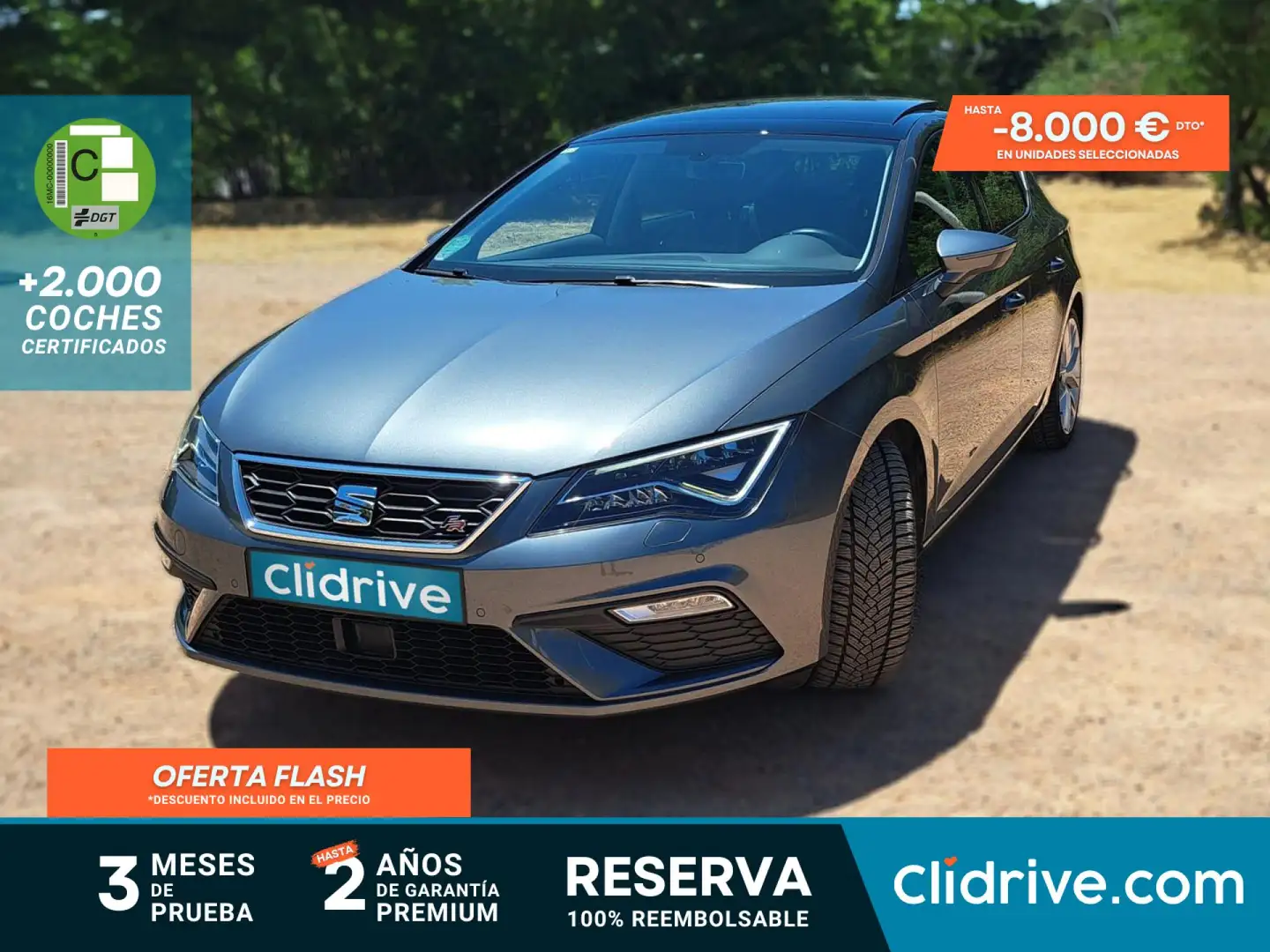SEAT Leon ST 1.4 TSI ACT S&S FR 150 Gris - 1