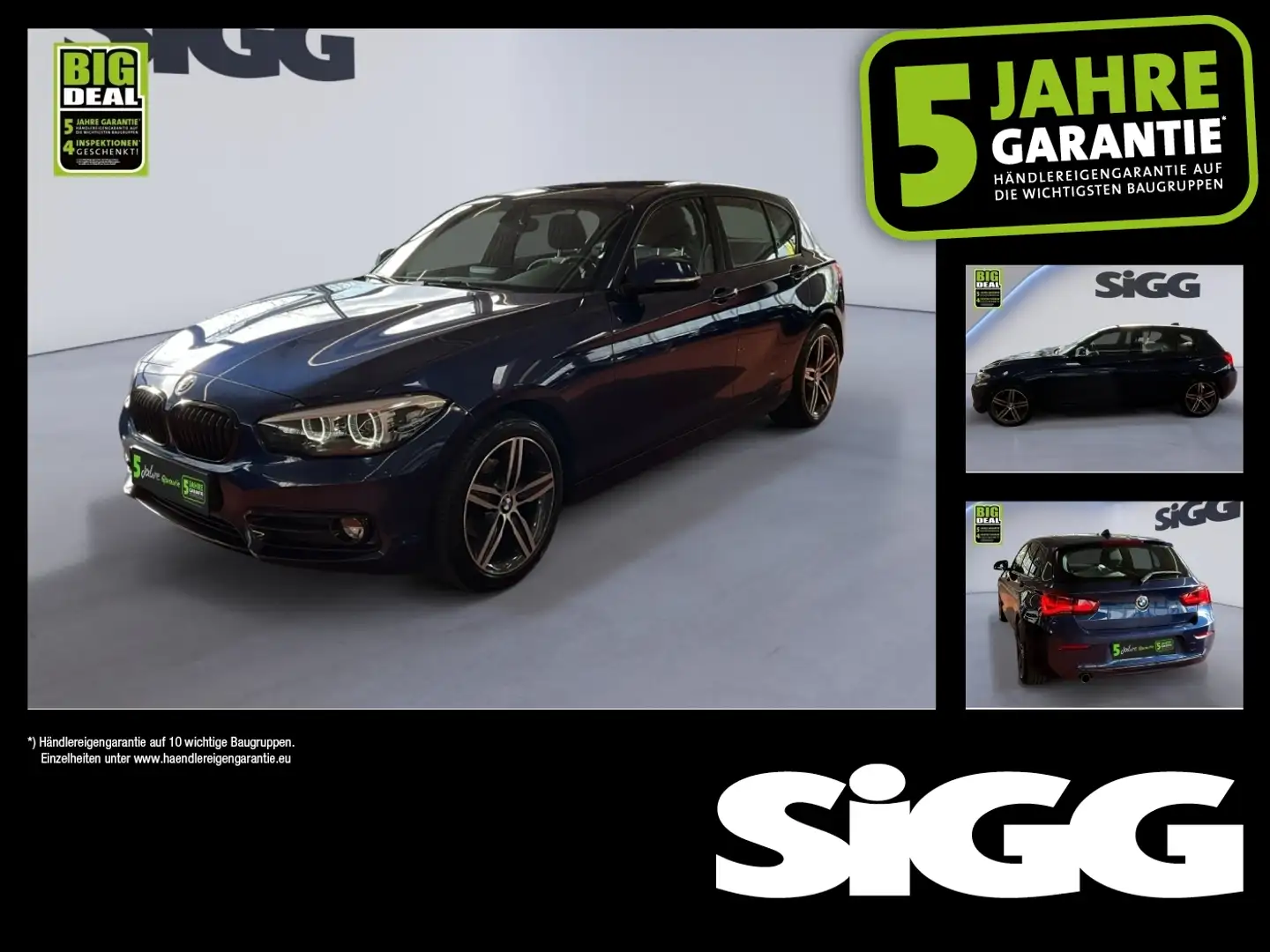 BMW 118 i Edition Sport Line Shadow 2xKlima ACC AHK Bleu - 1