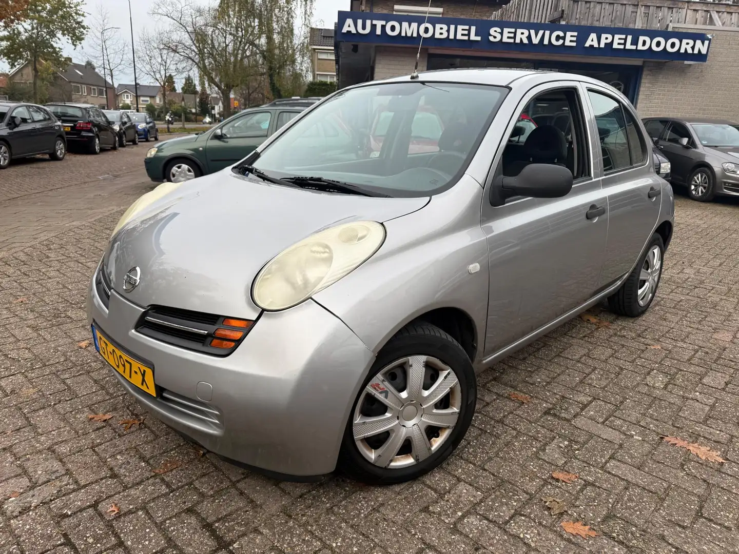 Nissan Micra 1.2 Visia * NW. APK*AIRCO*ELEKTR. RAMEN*STUURBEKR. Grijs - 1