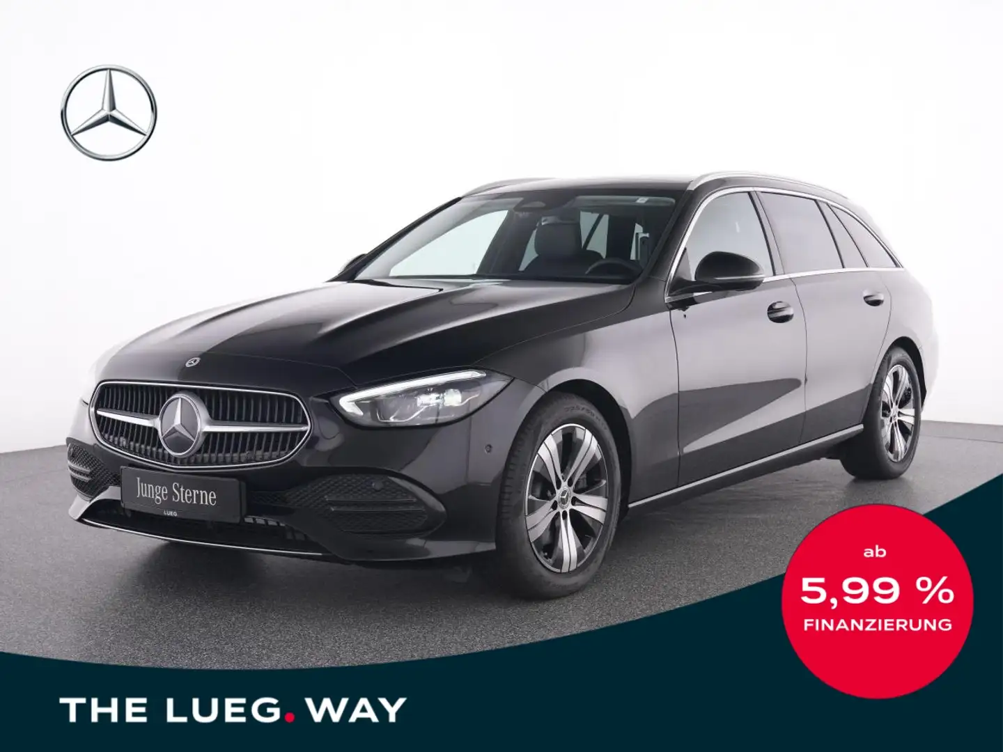 Mercedes-Benz C 200 T Avantgarde+NavPr+Pano+LED+HUD+Sitzkl+RFK Schwarz - 1