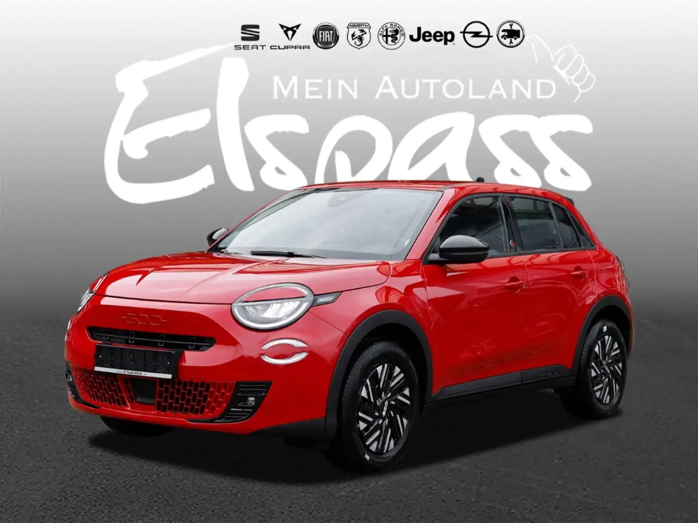 Fiat 600 ELEKTRO RED LED KLIMAAUT. PDC APPLECAR LED Rot - 1