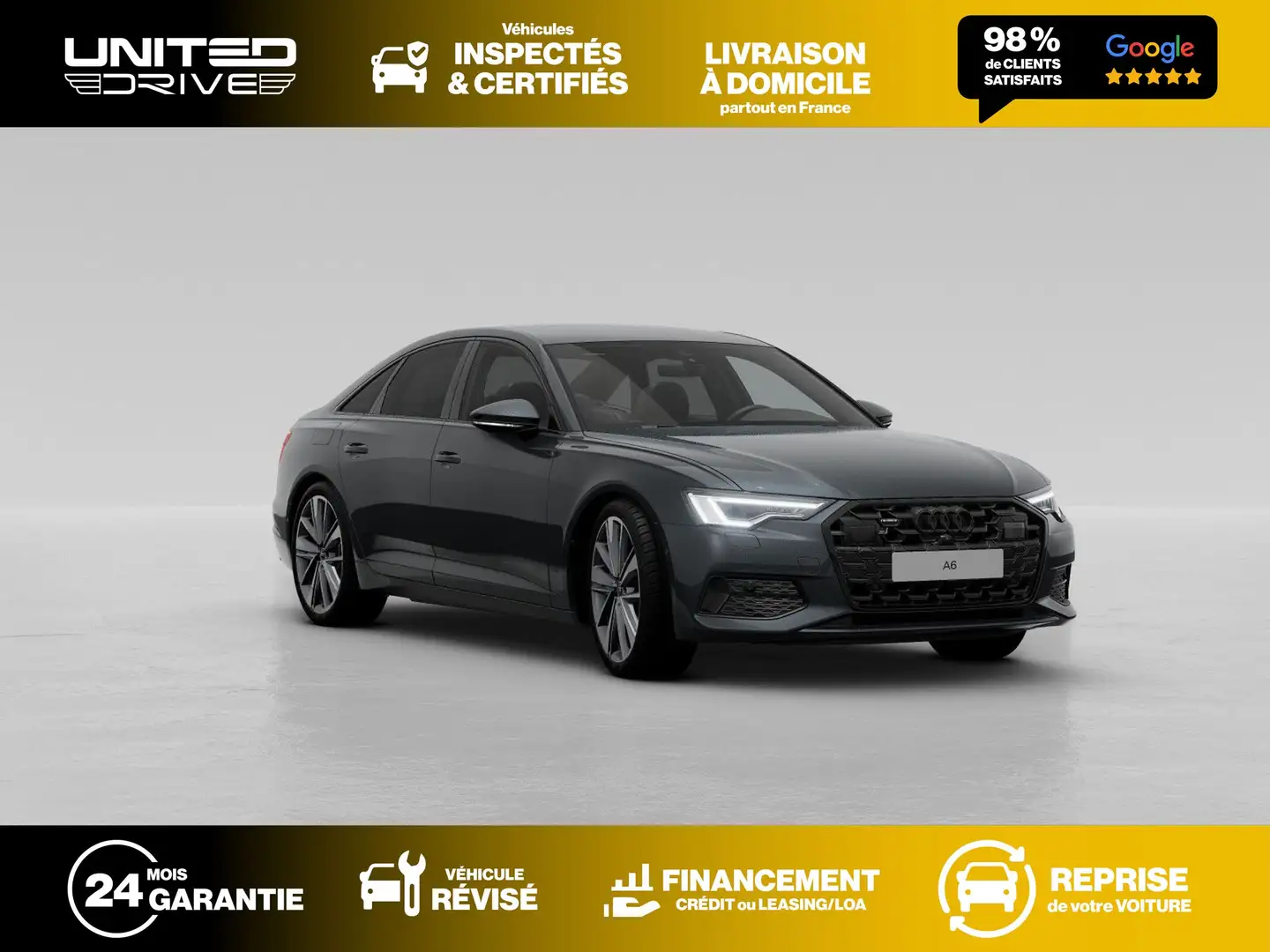 Audi A6 50 TFSI S tronic S LINE 299 CV Gris - 1