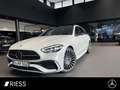 Mercedes-Benz C 220 d T 4M AMG+PANO+AHK+DISTR+KEYL+DIGI L+MEM+ Weiß - thumbnail 1