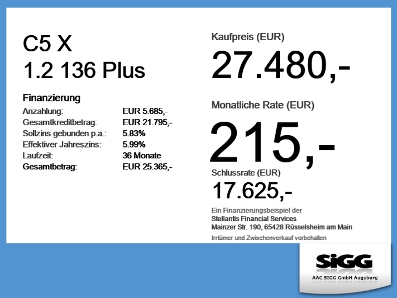 Citroen C5 X 1.2 136 Plus 2xKlima AUT DynLicht HUD Kam. — photo 4