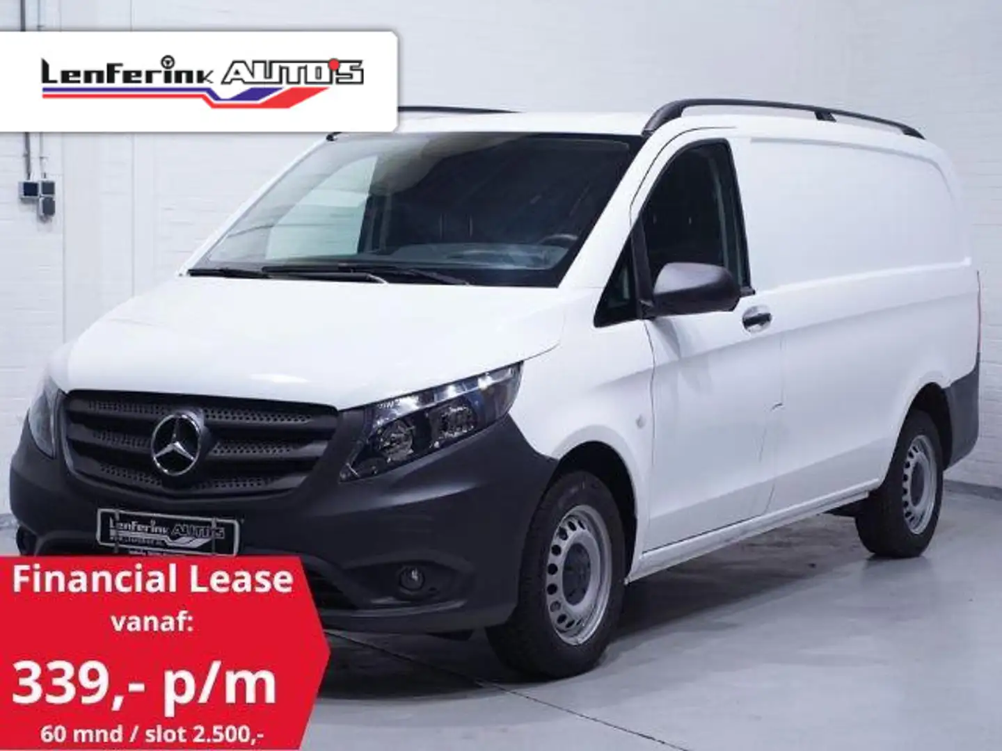 Mercedes-Benz Vito 116 CDI 163 pk Lang Navi, Camera, Trekhaak Airco, Blanc - 1
