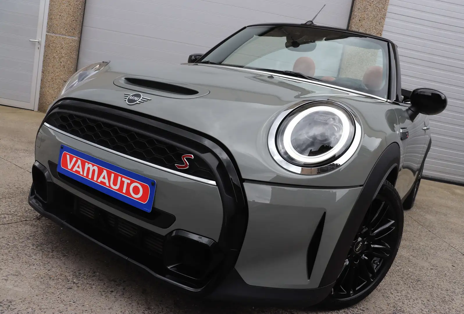 MINI Cooper S Cabrio - Leather/Shadow/AppleCarplay/LED/AmbientLight/Cam Gris - 1
