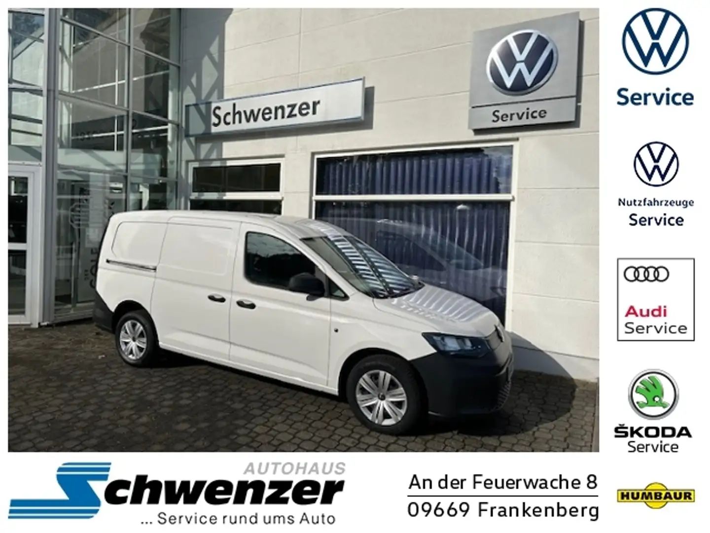 Volkswagen Caddy Cargo Maxi KLIMA PDC HECKFLÜGEL Blanc - 1