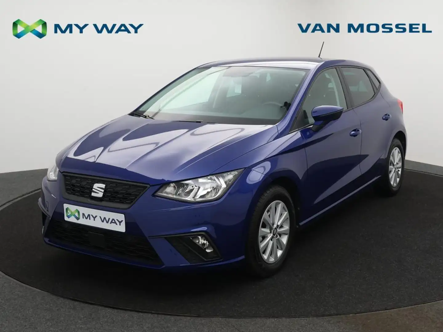 SEAT Ibiza Ibiza Move! 1.0TSI 95PK *NAVI*BLTH*PDC*CRUISE*AIRCO*DAB*... Bleu - 1