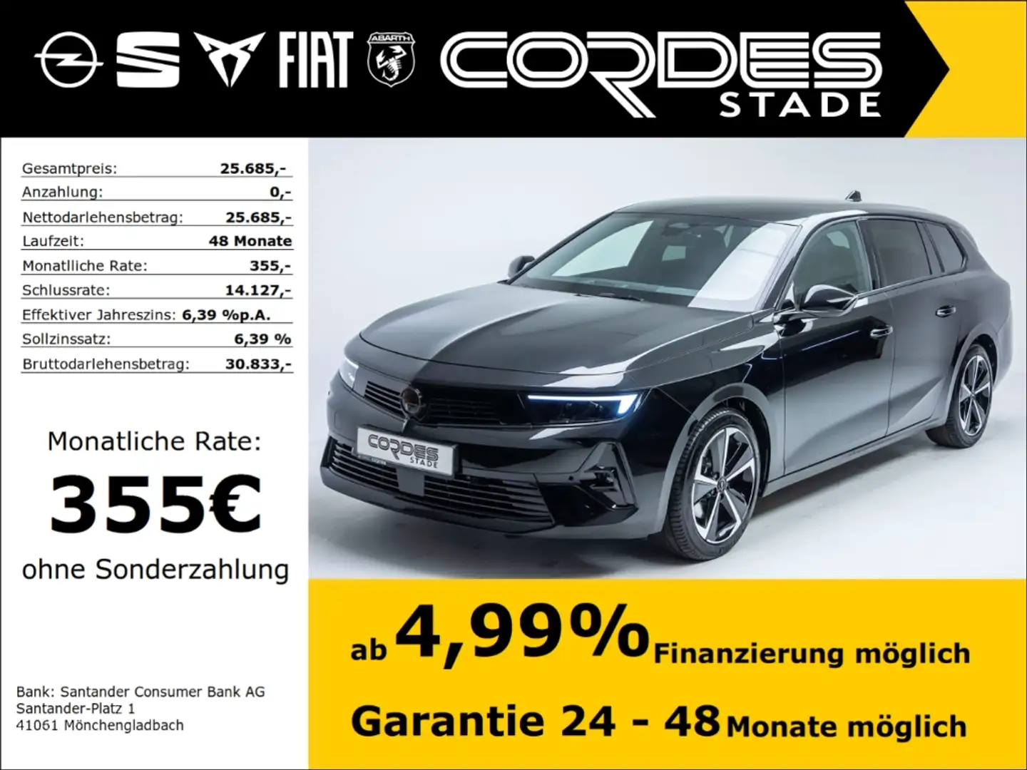 Opel Astra L Sports Tourer GS 1.2 Automatik Kamera PDC (30) Nero - 1