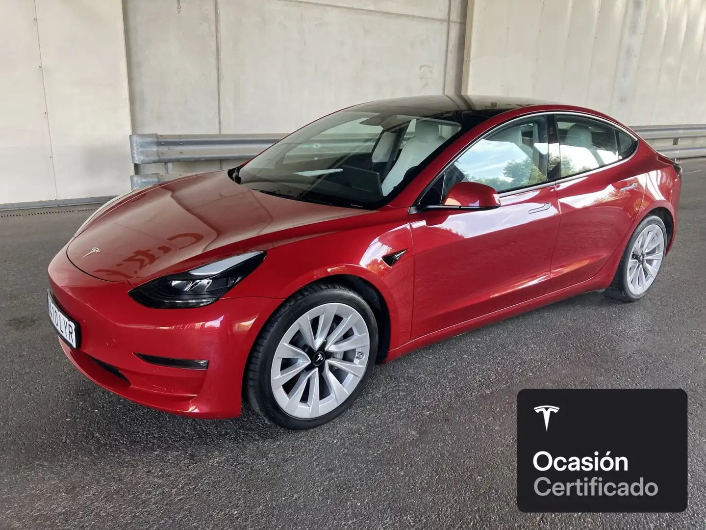Tesla Model 3 Long Range AWD Rojo - 1