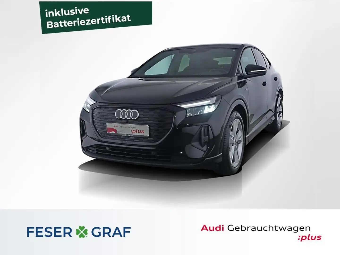 Audi Q4 e-tron Sportback 40 e-tron S line Vir. Cockpit/Navi/AHK/L Schwarz - 1