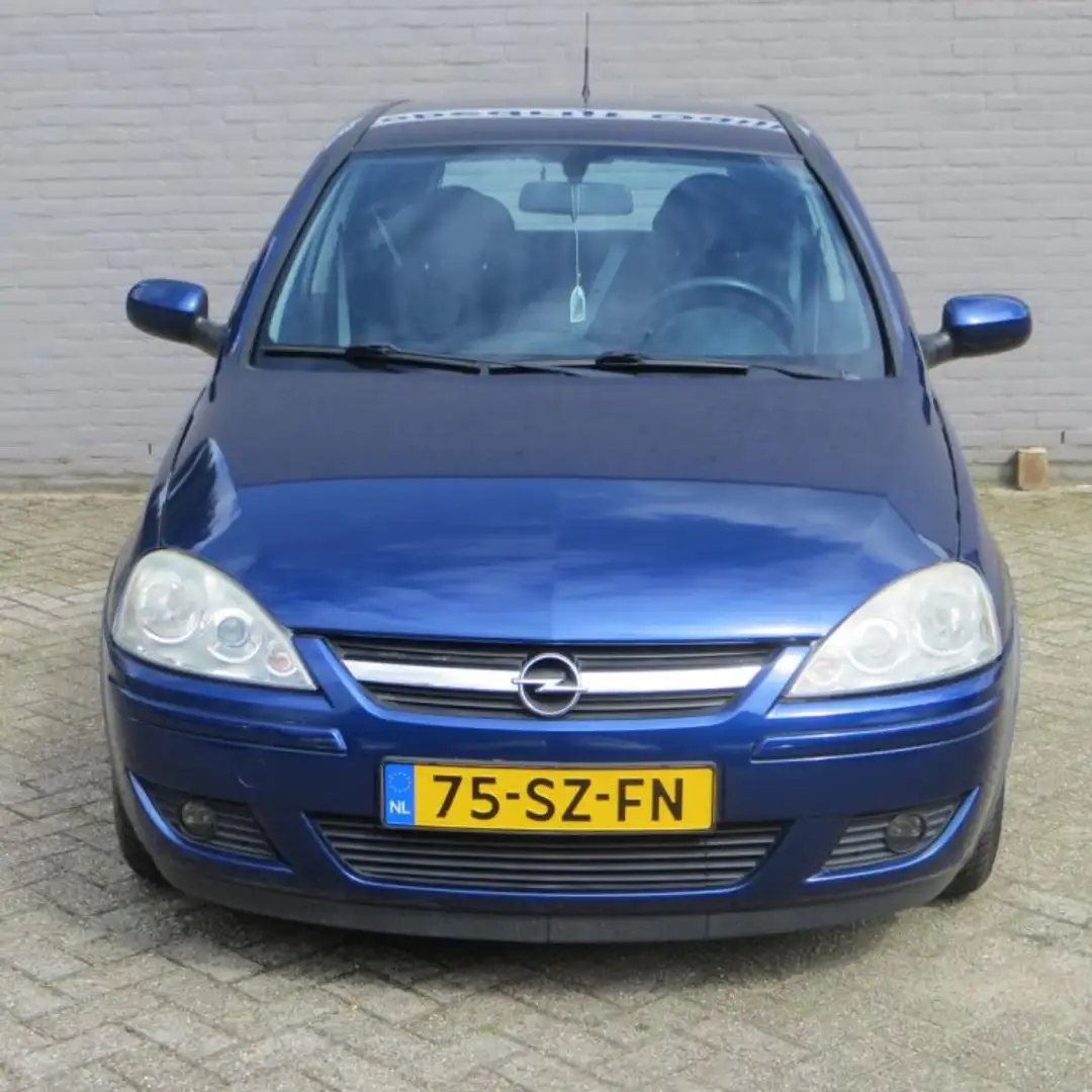 Opel Corsa 1.2-16V Silverline Blauw - 2