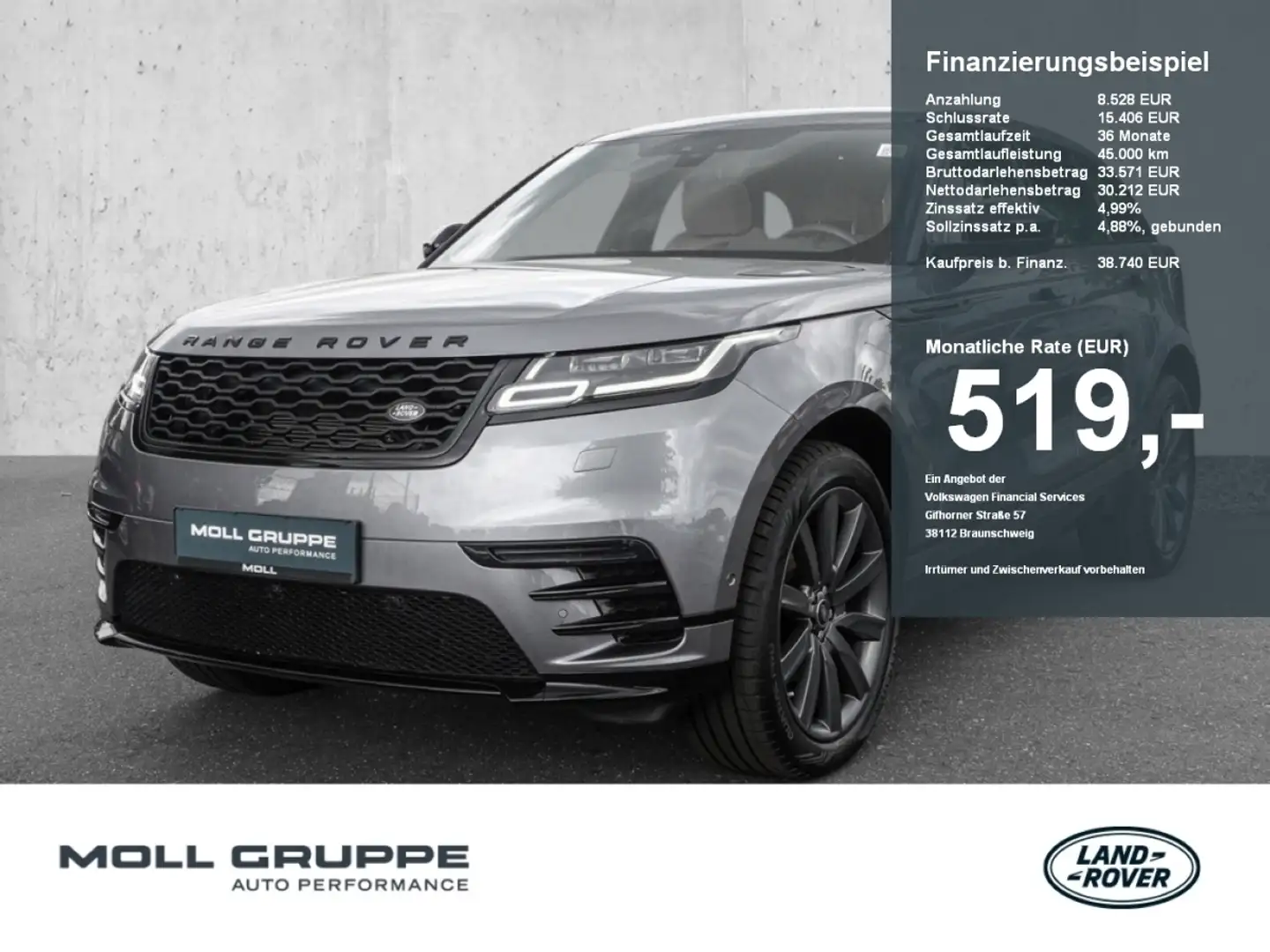 Land Rover Range Rover Velar 2.0 d R-Dynamic Pano LED Head UP Gri - 1