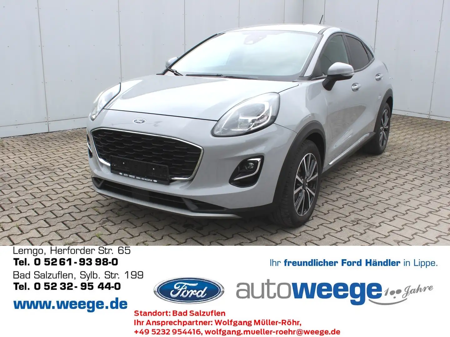 Ford Puma Titanium 1,0 EcoBoost Mild Hybrid Gris - 1