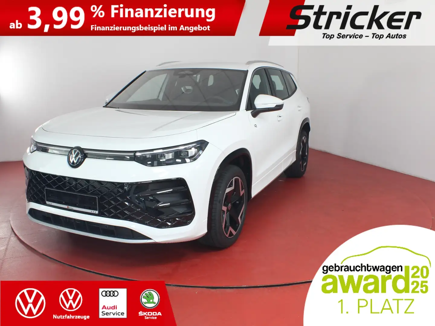 Volkswagen Tayron R-Line 2.0TDI DSG 399,-ohne Anzahlung Kamera ACC Weiß - 2