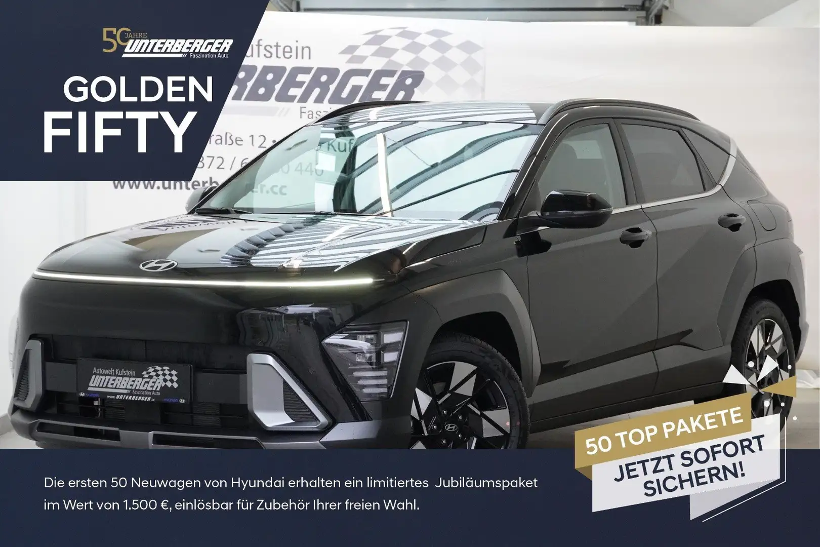 Hyundai KONA (SX2) GO Plus 1.6 T-GDI 4WD DCT Schwarz - 1