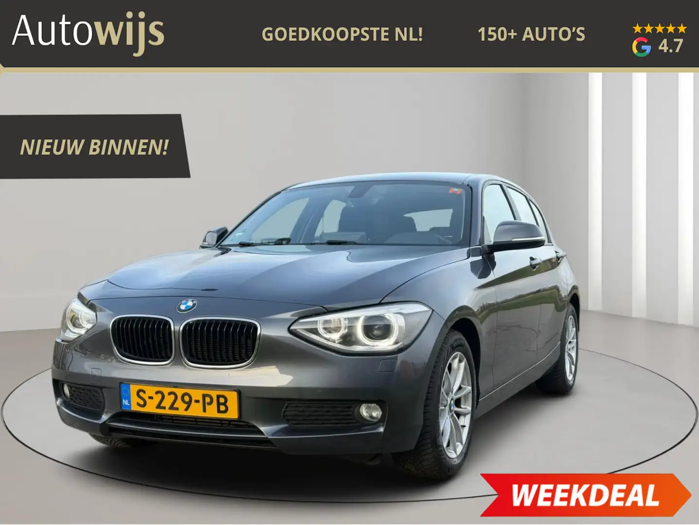 BMW 116 1-serie 116i|109DKM|AUT|NAVI|CLIMA|CRUISE|XENON|Go Gris - 1