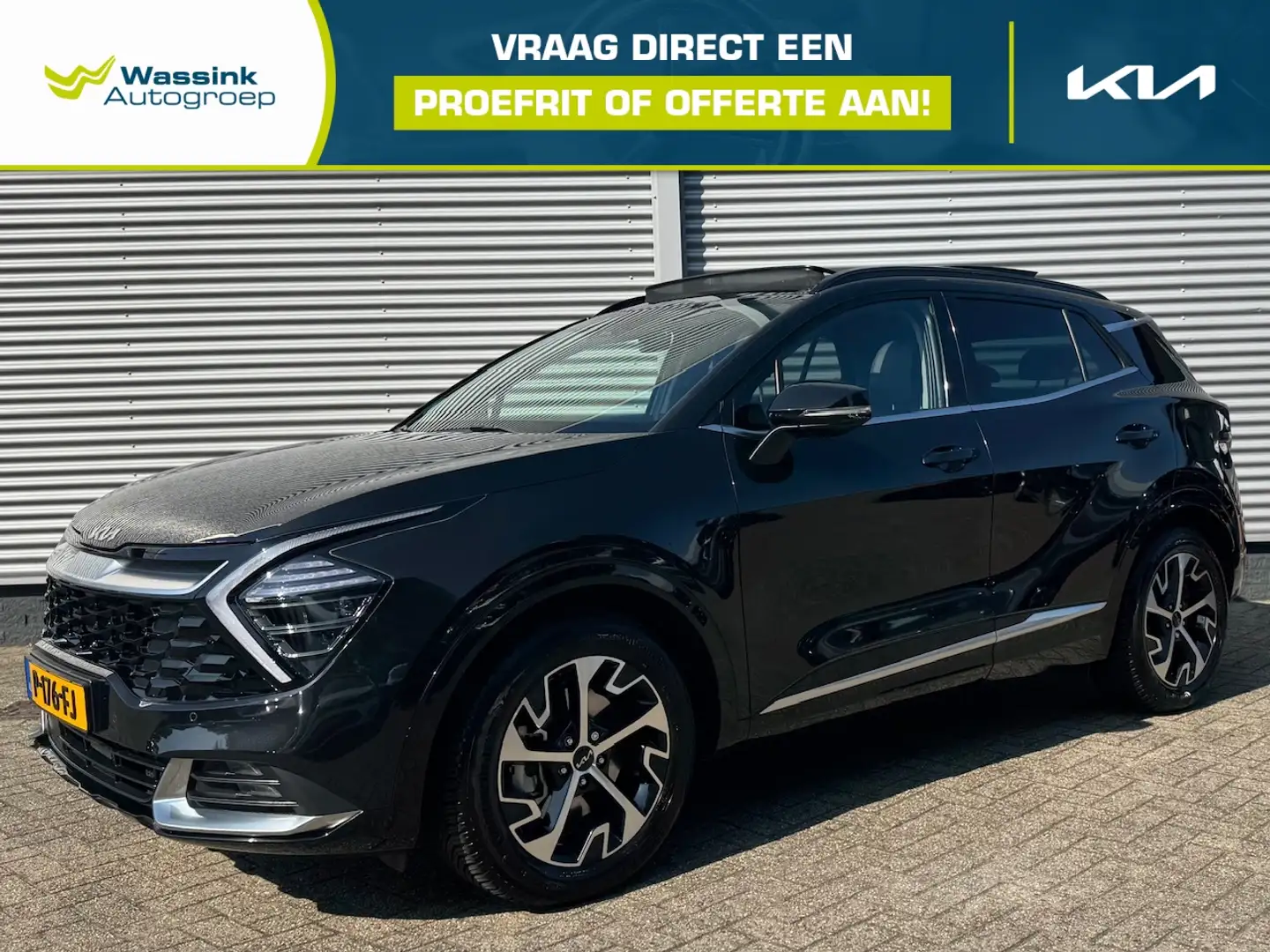 Kia Sportage 1.6 T-GDi 230pk Hybrid AT6 DynamicPlusLine | Schui Noir - 1