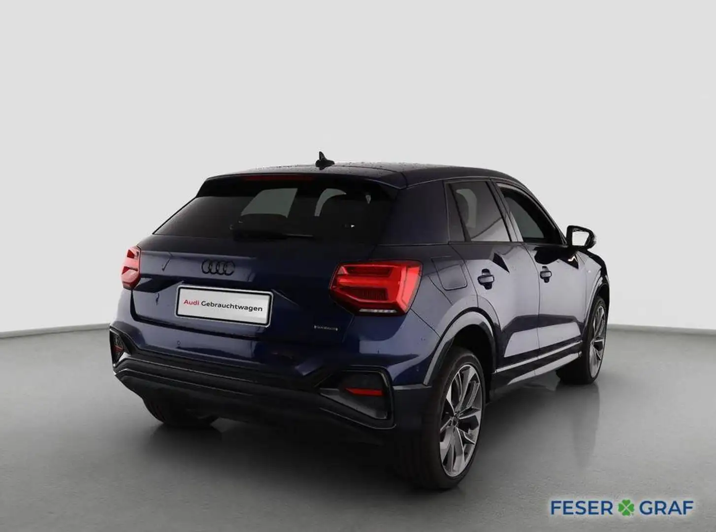 Audi Q2 40 TFSI qu S tr. S line-AHK-Matrix-ACC-Sonos Blau - 2
