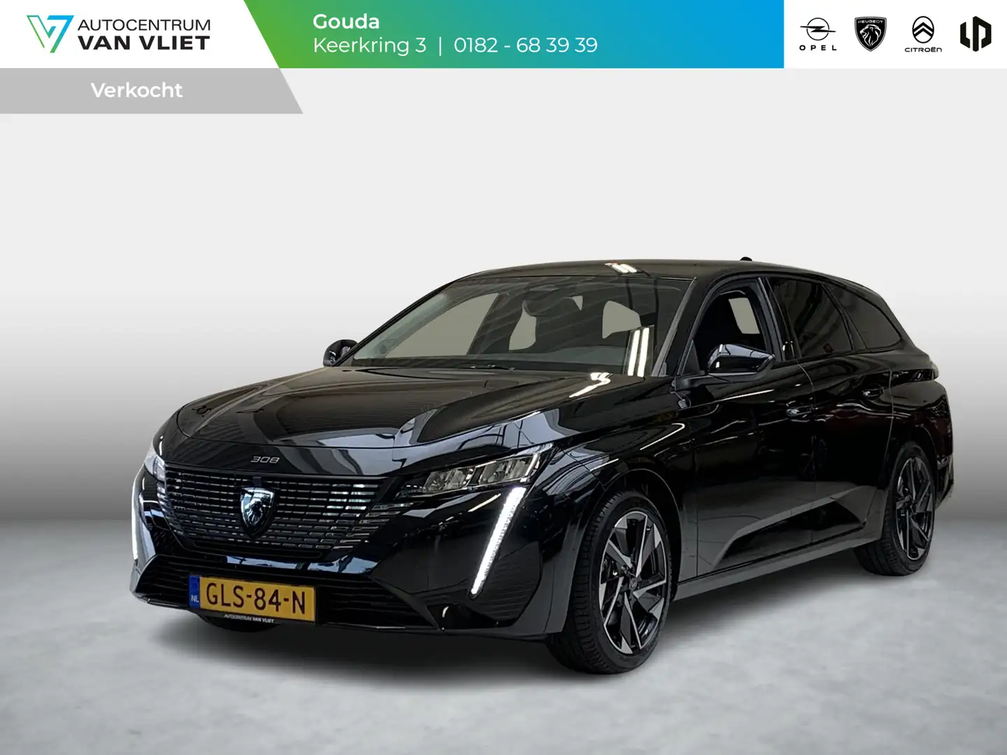 Peugeot 308 SW 1.2 Hybrid 136 e-DCS6 Allure Zwart - 1