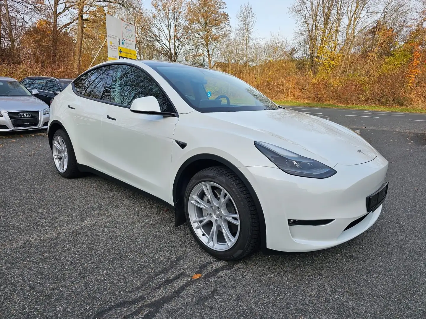 Tesla Model Y Long Range Dual AWD, 1.Hand Weiß - 1