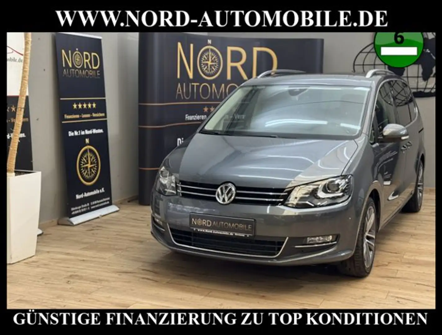 Volkswagen Sharan Highline 2.0 TDI DSG 7-Sitzer/Pano/Kamera Highline Gris - 1