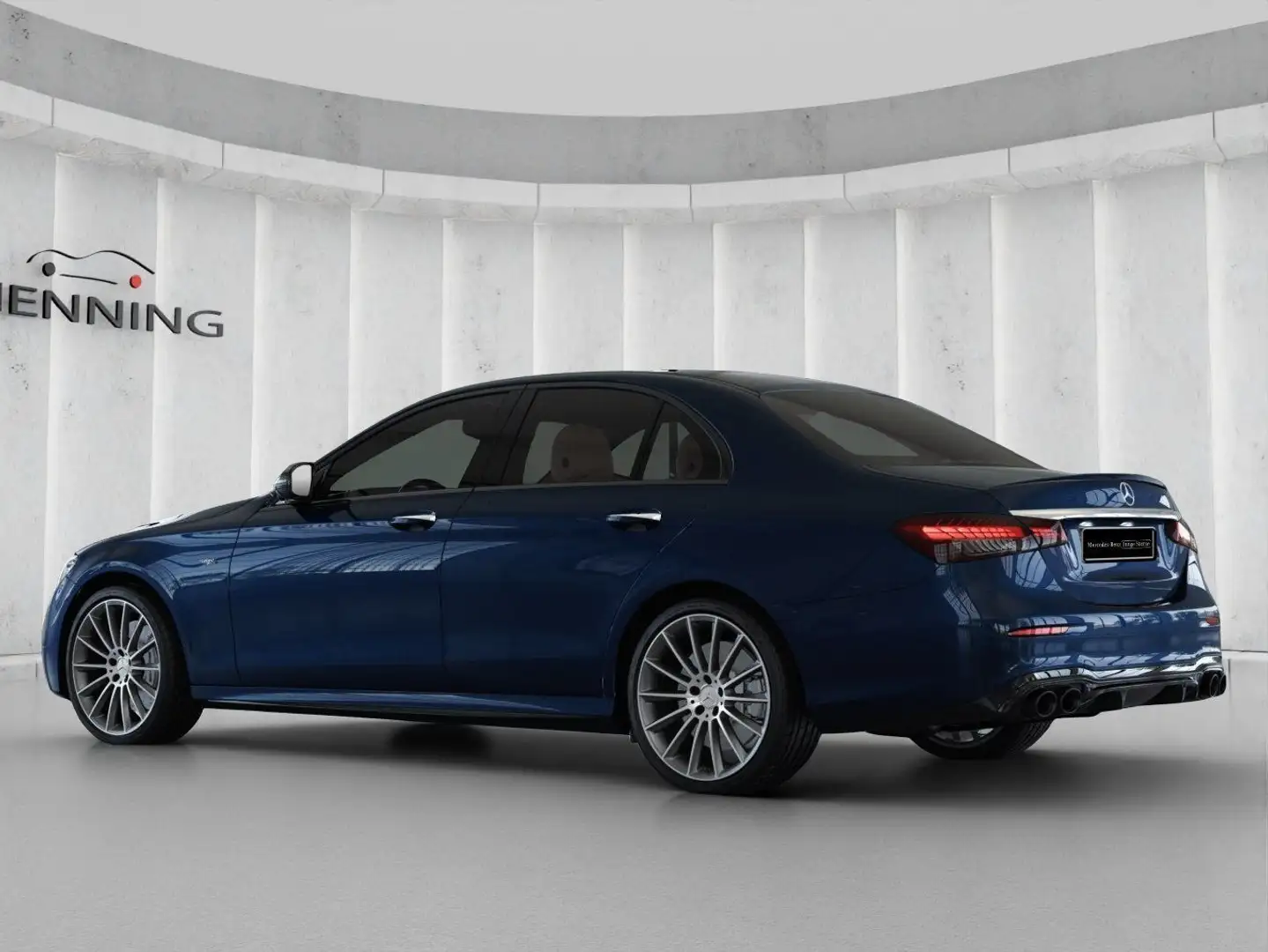 Mercedes-Benz E 53 AMG 4MATIC+ Limo Night Distr SKlima HUD 20" Blau - 2