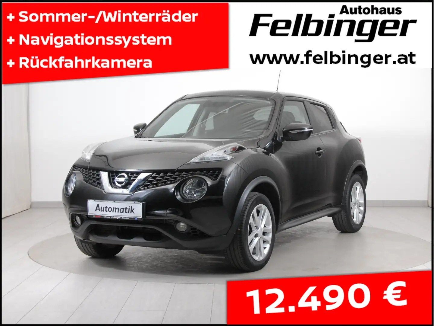 Nissan Juke Acenta 1.6 Autom. *Navigation, Kamera, 8-fach* Noir - 1