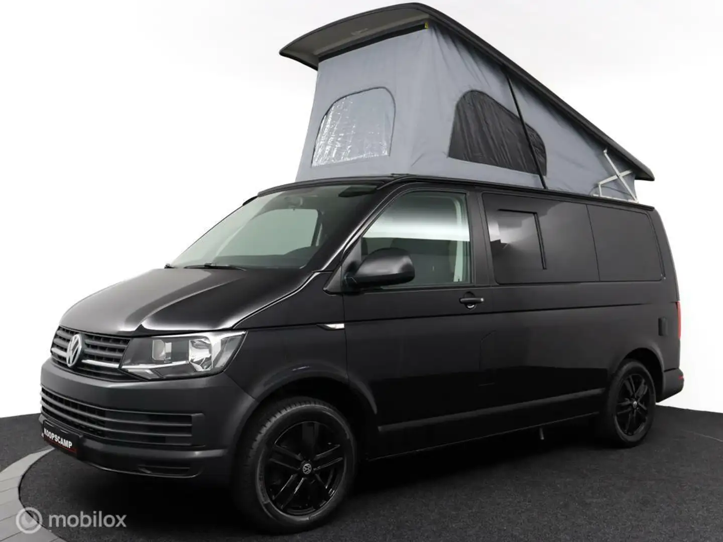 Volkswagen Transporter Buscamper 2.0 TDI 150Pk Euro-6 Au Zwart - 1