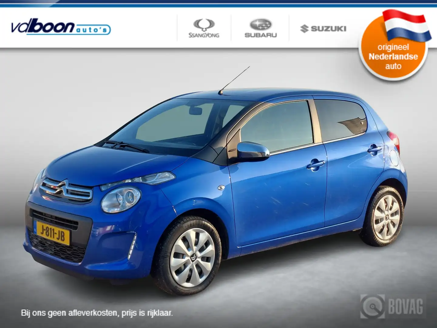 Citroen C1 1.0 VTi Feel AIRCO | NL-auto | rijklaarprijs !! Blauw - 1