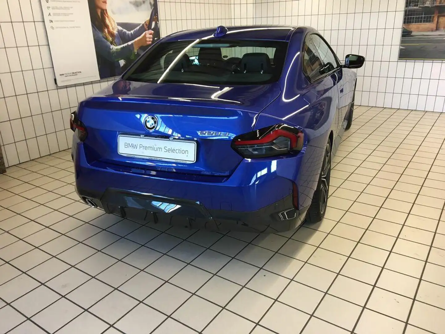 BMW 220 d Coupe mhev 48V Msport auto Bleu - 2