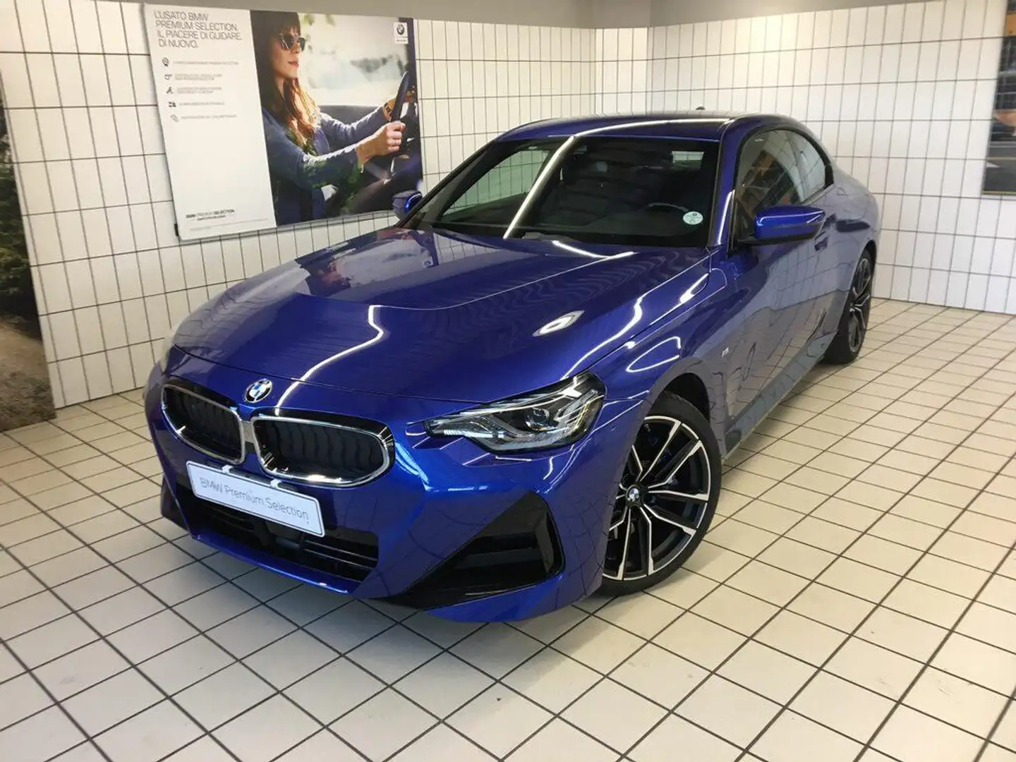 BMW 220 d Coupe mhev 48V Msport auto Bleu - 1