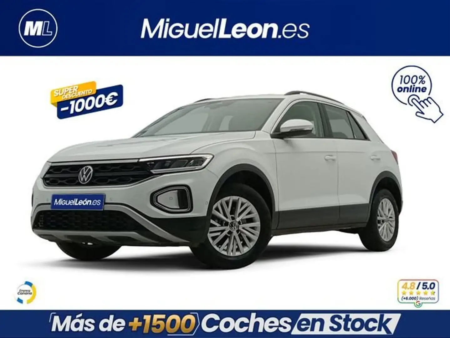 Volkswagen T-Roc 1.0 TSI 81kW (110CV) Blanco - 1