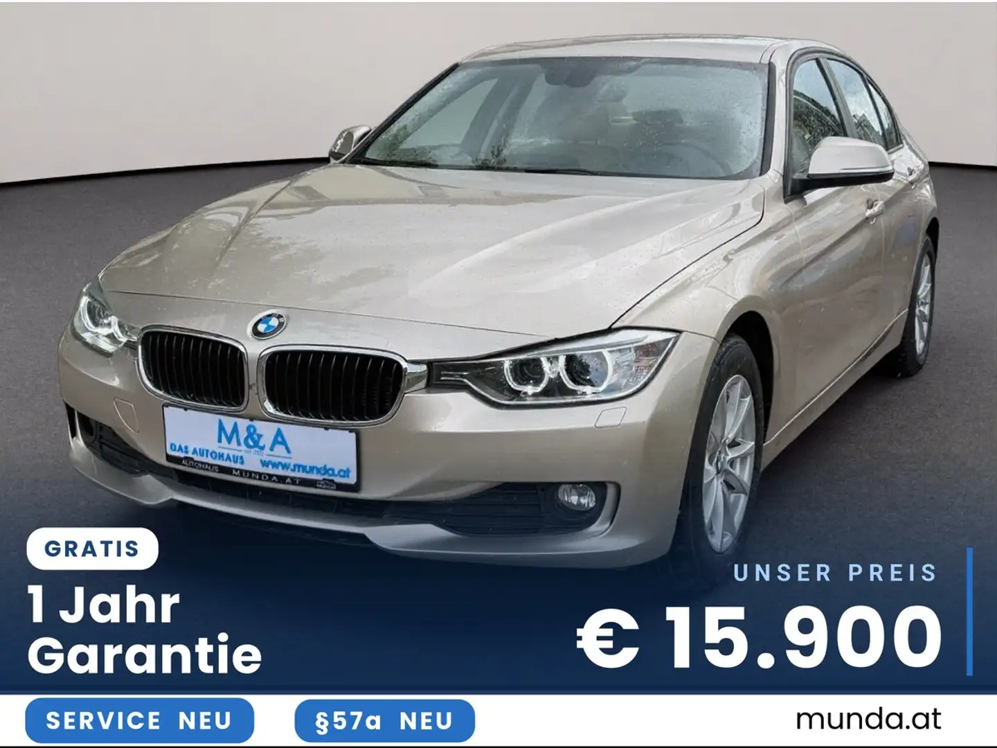 BMW 318 d 3er Limo/Auto/NUR 55.580km/Garantie Beige - 1