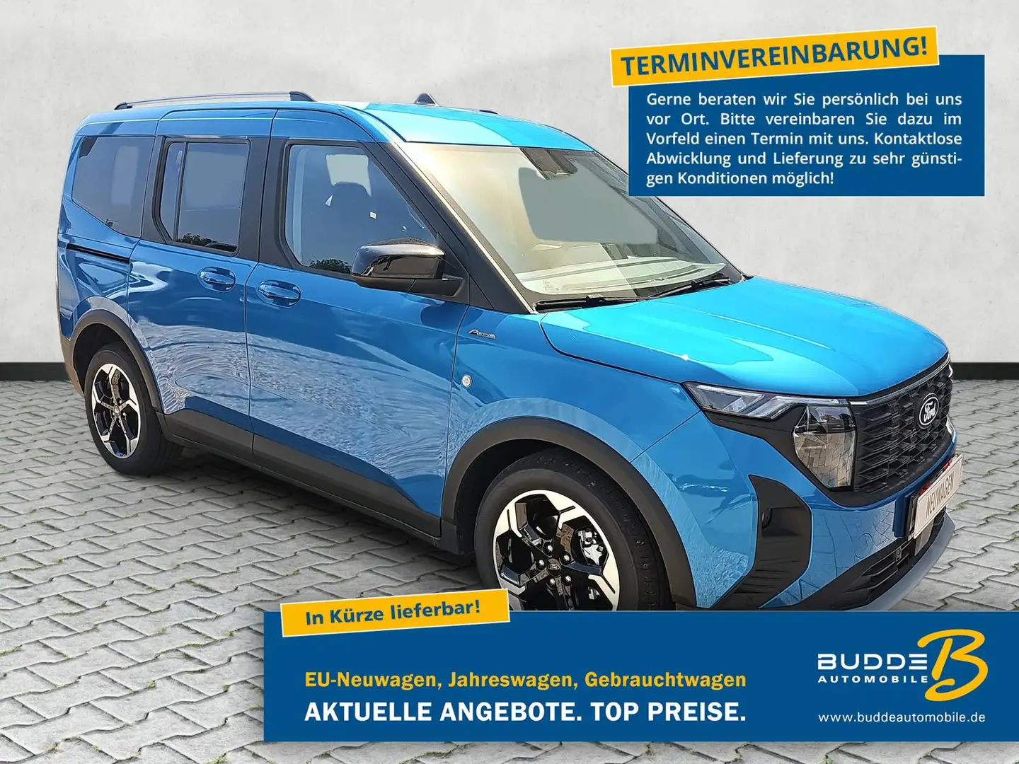 Ford Tourneo Courier 1.0 EB Active Navi Kamera BLIS Modrá - 1