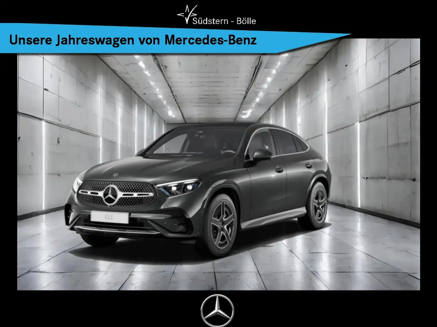 Mercedes-Benz GLC 200 4M Coupe +AMG+SHZ+MEMORY+NAVI+AMBIENTE Gris - 1