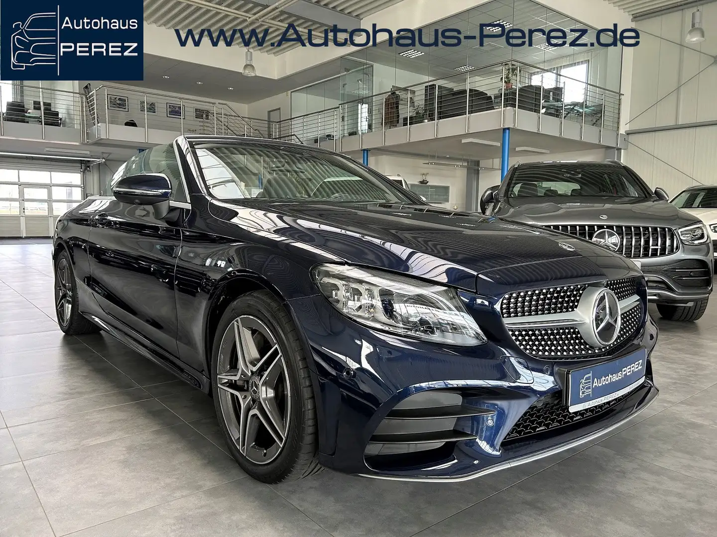 Mercedes-Benz C 300 Cabrio AMG 3x HIGH END-DISTRONIC-360°-DAB Modrá - 1