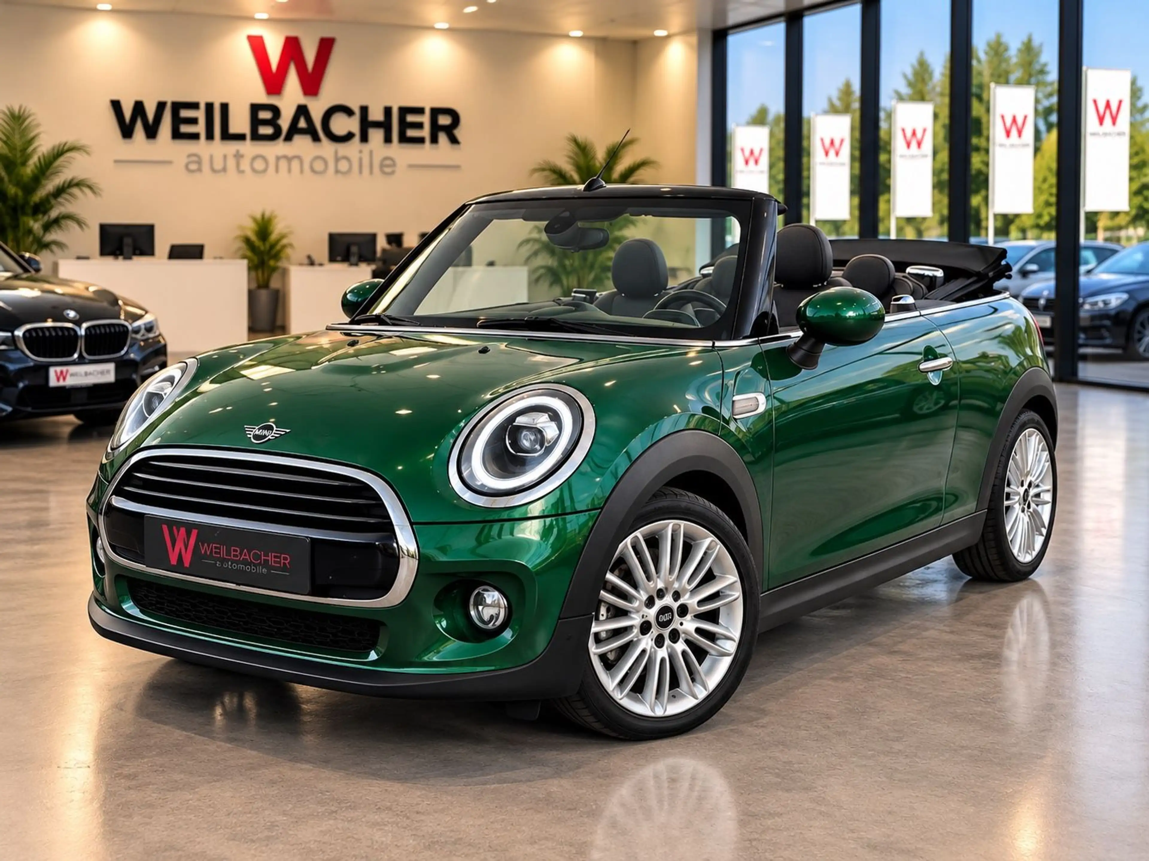 MINI Cooper Cabrio *LED*Leder*Navi*British Green *SH*