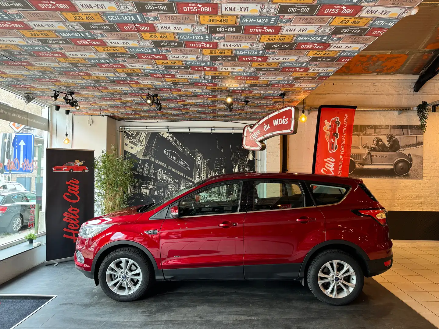 Ford Kuga 1.5 EcoBoost AWD * BOITE AUTO * GPS * 1ER PROPRIO Rouge - 2