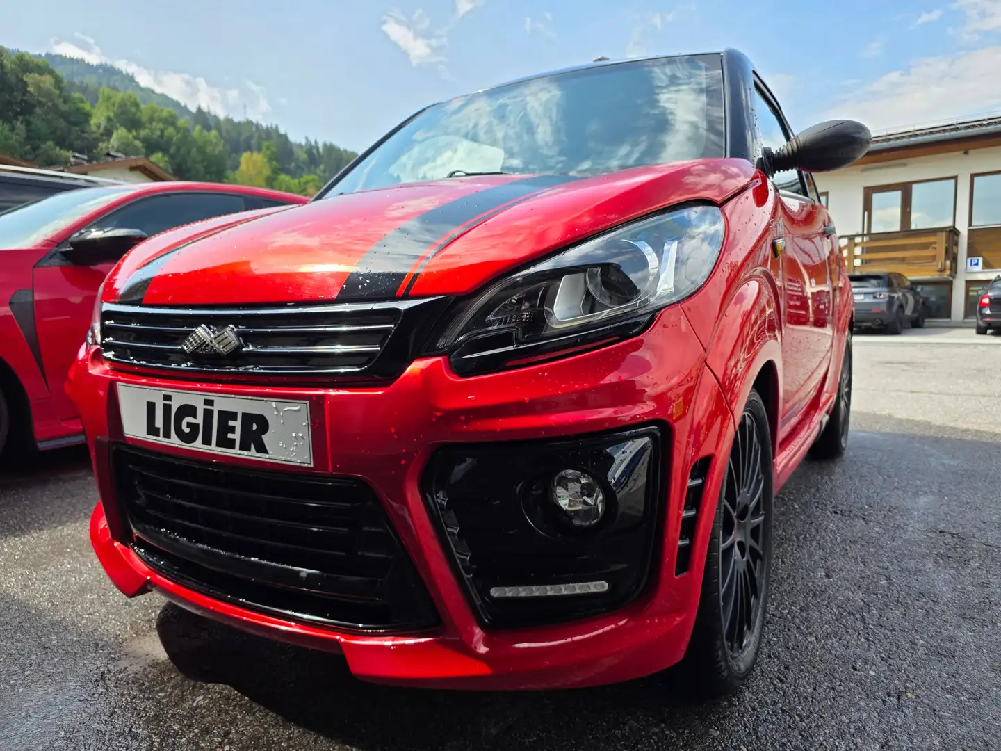 Ligier JS 50 JS50L Ultimate Sport Pickerl Servolenkung TOP Rot - 1