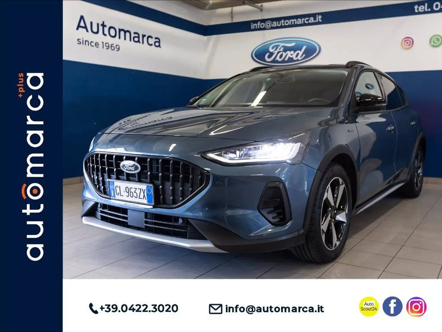 Ford Focus Active 1.0 ecoboost h Style 125cv Bleu - 1