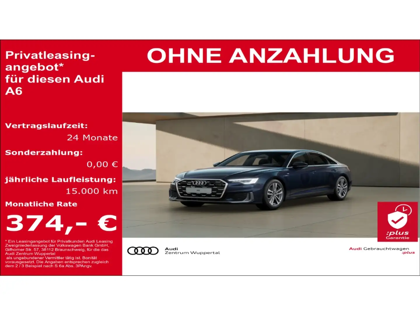 Audi A6 LIMOUSINE 45TFSI QUATTRO S-LINE MATRIX KAMERA ASSI Blauw - 1