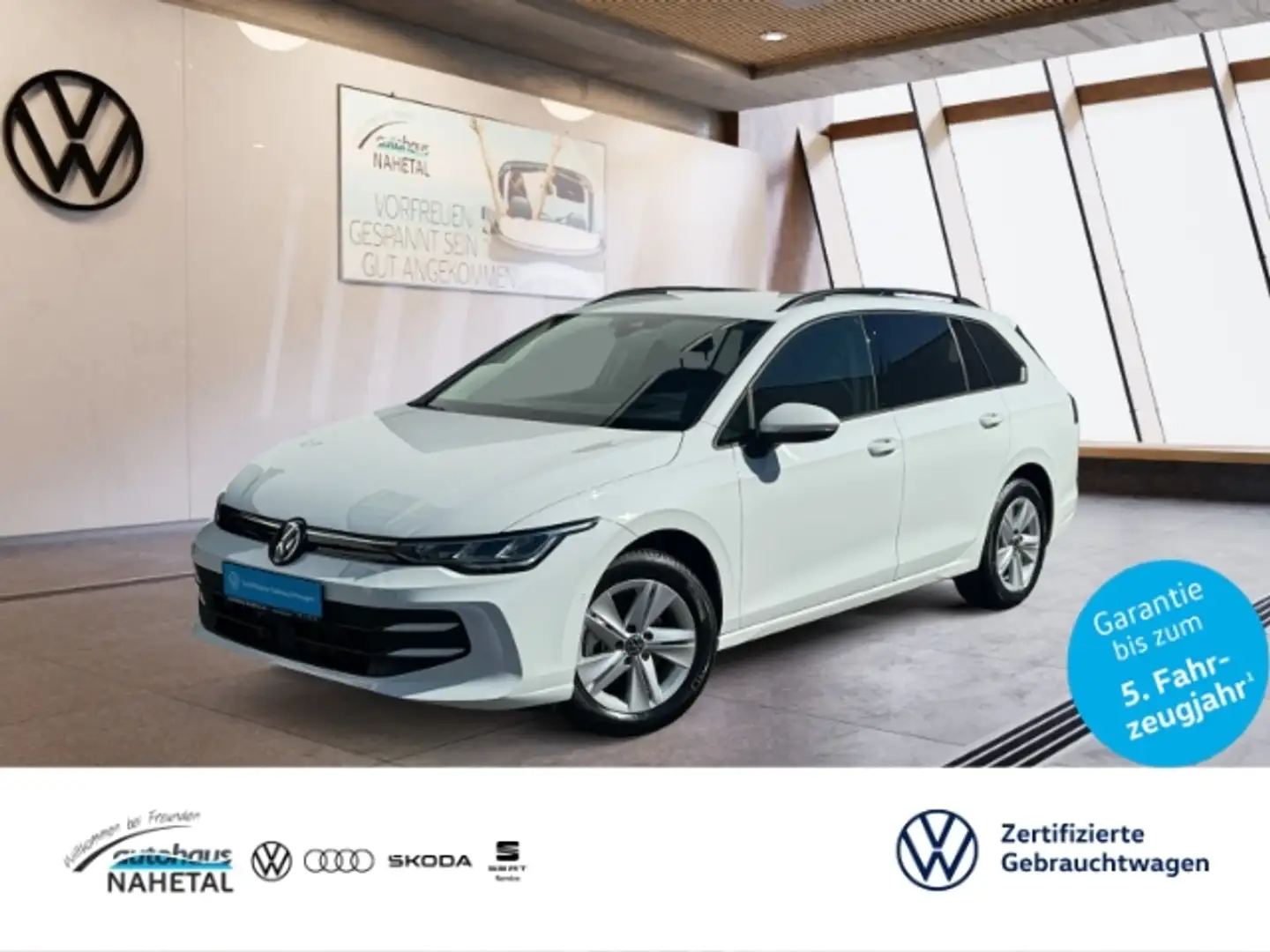 Volkswagen Golf Variant 1.5TSI Life LED NAVI ACC HEAD-UP   3Z-KLIMA KEYLES Blanc - 1