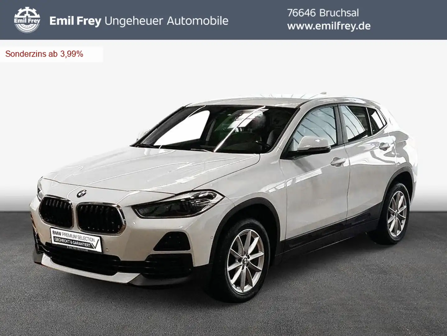 BMW X2 xDrive20d Aut. Advantage, AHK, Sitzheizung, PDC White - 1