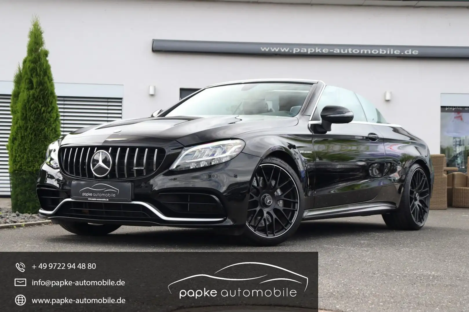 Mercedes-Benz C 63 AMG V8 Cabrio +AIRSCARF+KOMFORT+AKUSTIK+20ZOLL+ Schwarz - 1