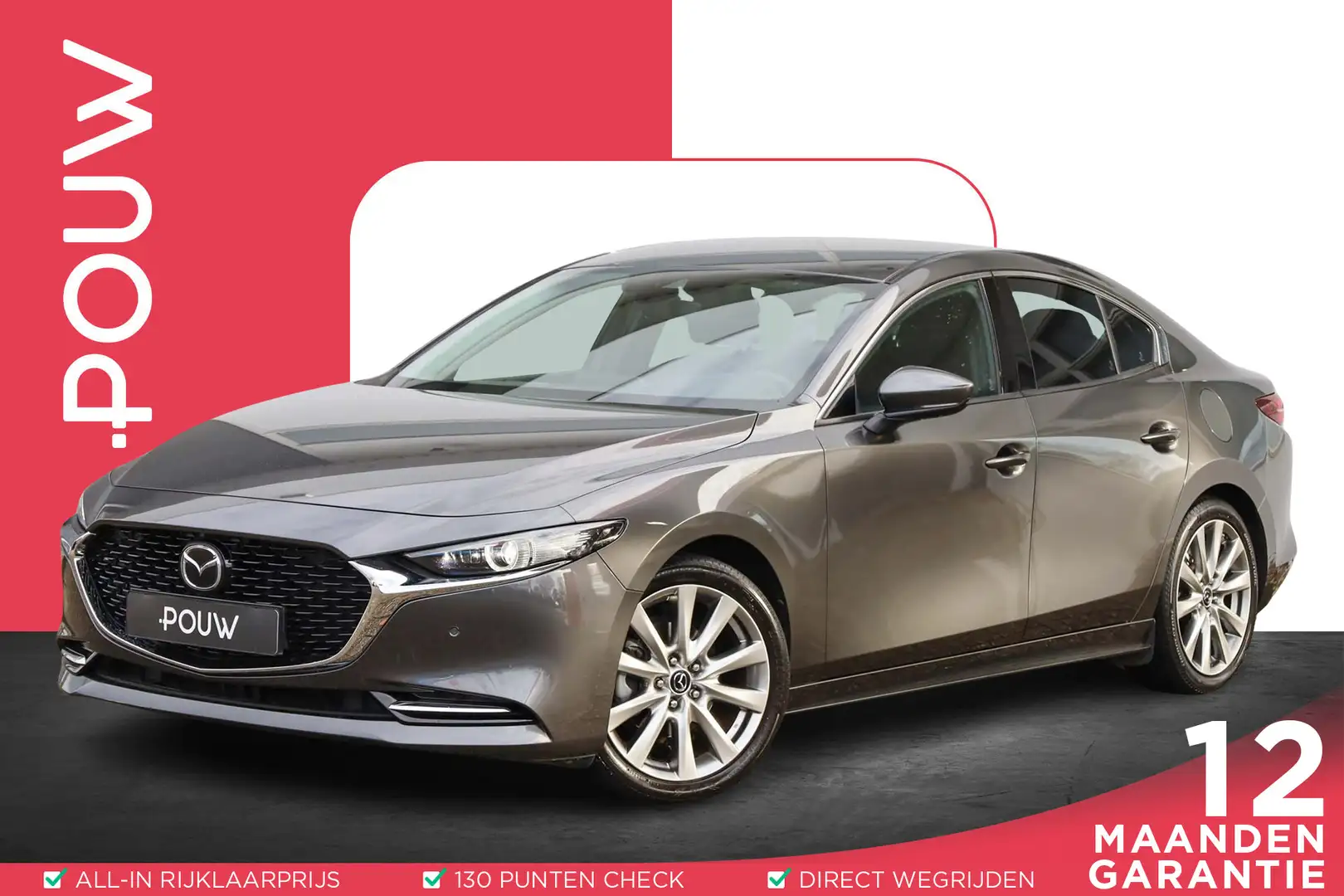 Mazda 3 2.0 e-SkyActiv-X M Hybrid 180pk Luxury | Head-up D Grijs - 1