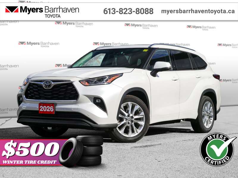 2026 Toyota Highlander Limited  - $444 B/W - Low Mileage